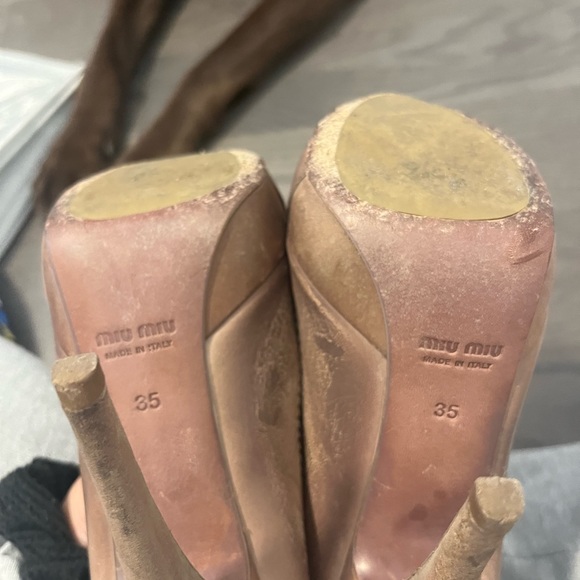 Miu Miu Champagne Pumps - Picture 3 of 3